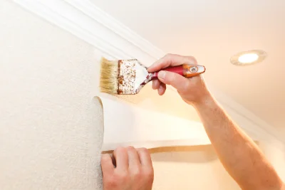 Pose de papier peint à Heiteren — revêtements muraux et toiles de verre